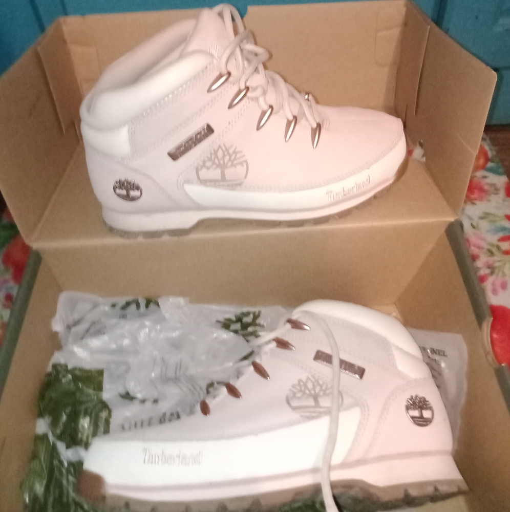 PINK Timberland boots